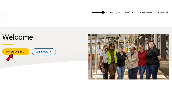 screenshot of UPSers homepage screenshot of UPSers homepage